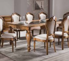 Mesa Luxo e Cadeira Luxo sem braço